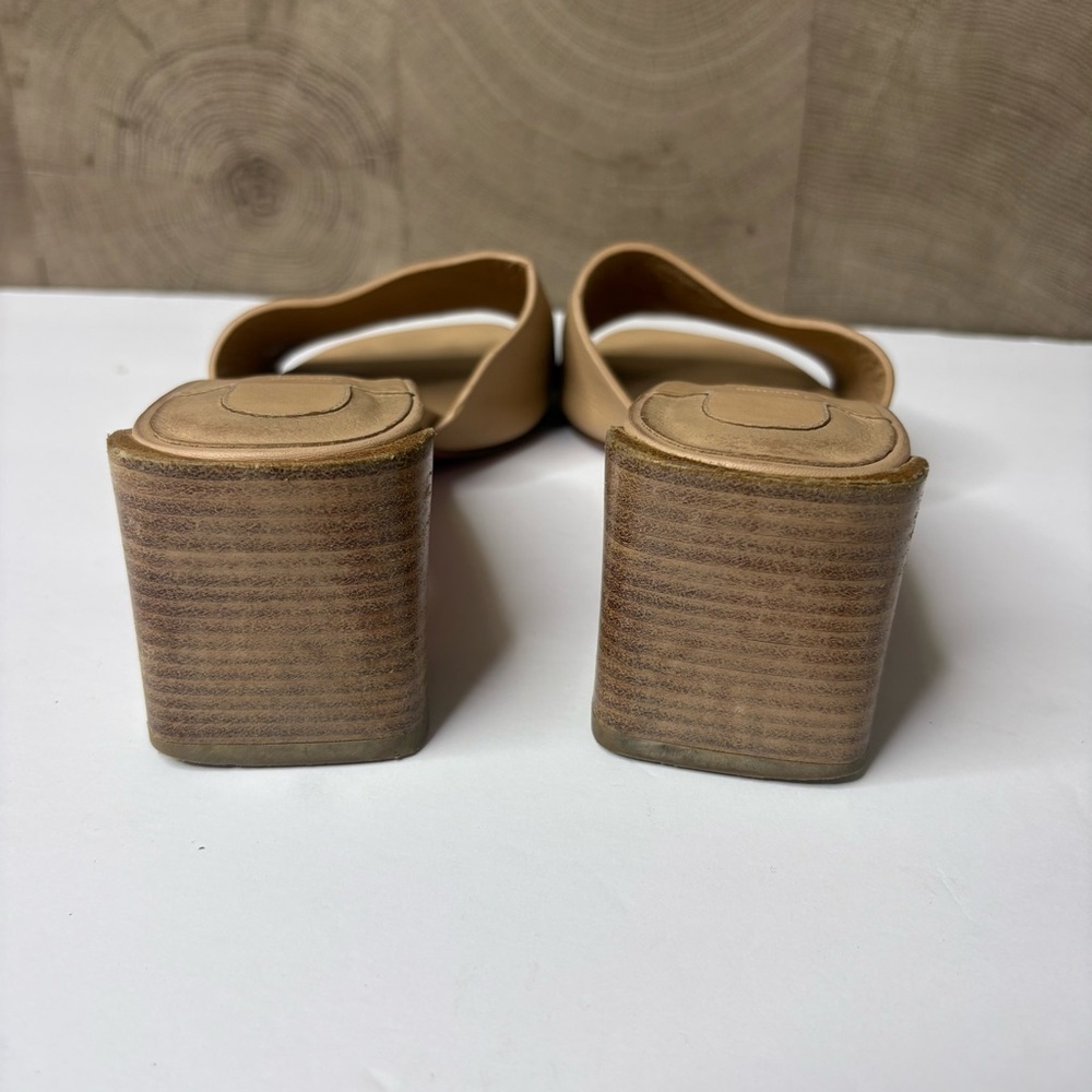 Christian Louboutin Cream Heel CL Logo Mule Slide Sandal
authentic size 7 - Picture 5 of 8